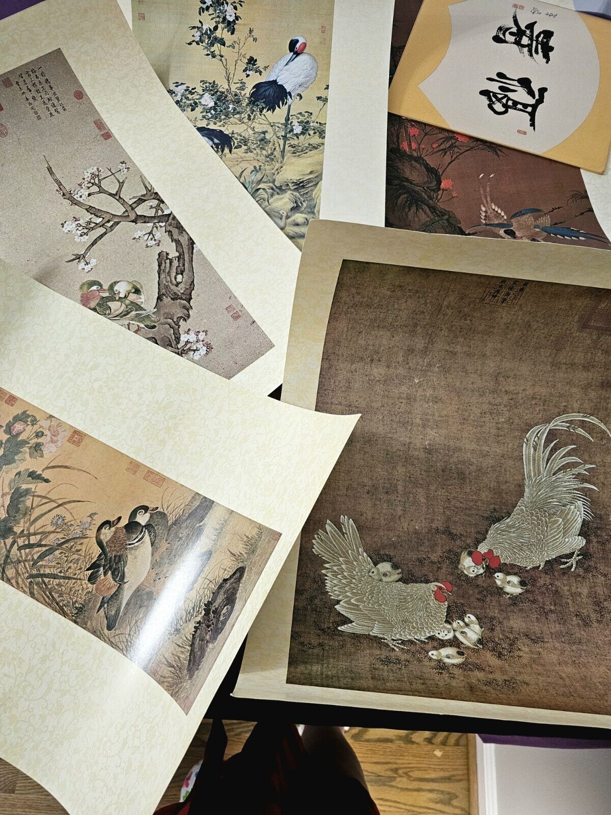 Vintage Six (6) Piece Lot Japanese Art Prints