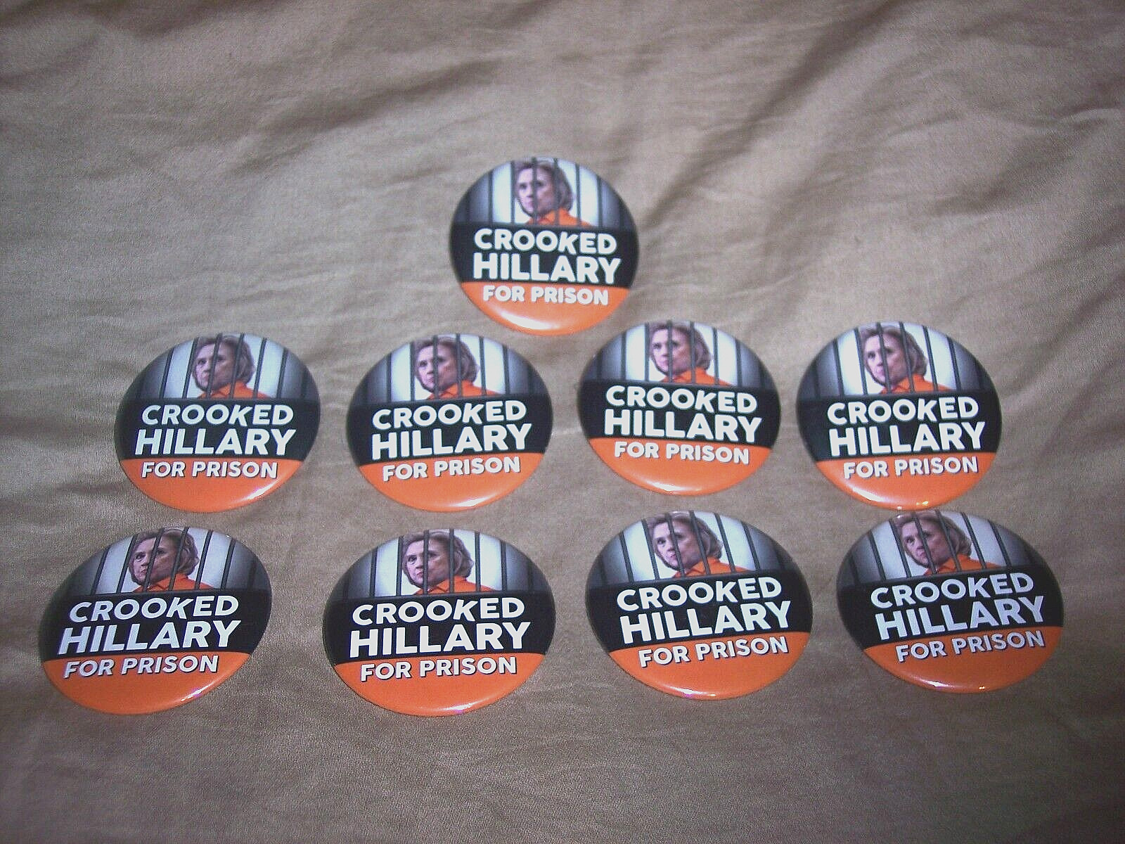 9 Hillary for Prison Pins 2\