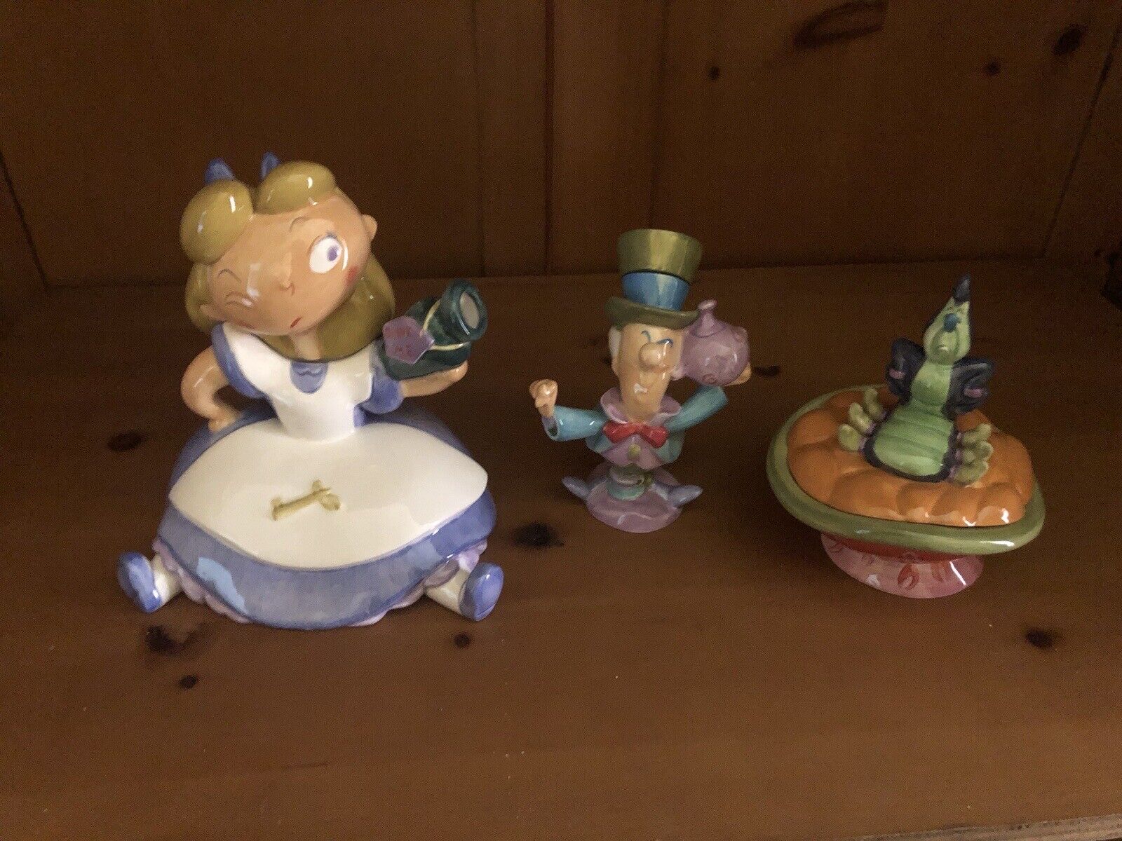 Disney Alice In Wonderland Tea Set Teapot Sugar & Creamer Brand New