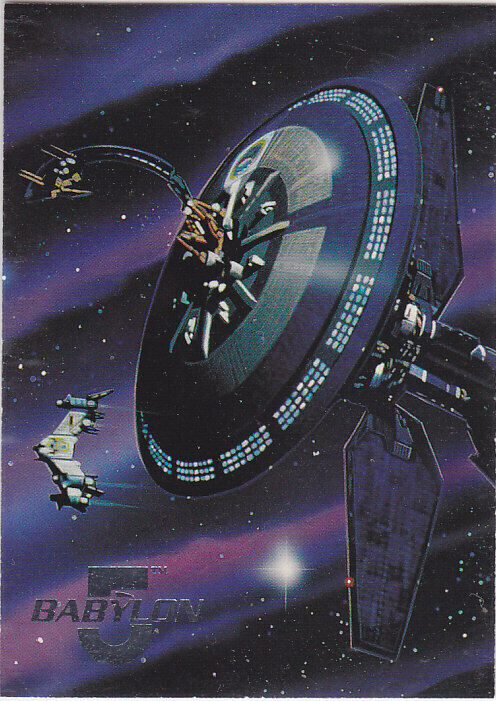 BABYLON 5 1995 FLEER SKYBOX ULTRA SPACE GALLERY INSERT CARD SG4 Earth Force One