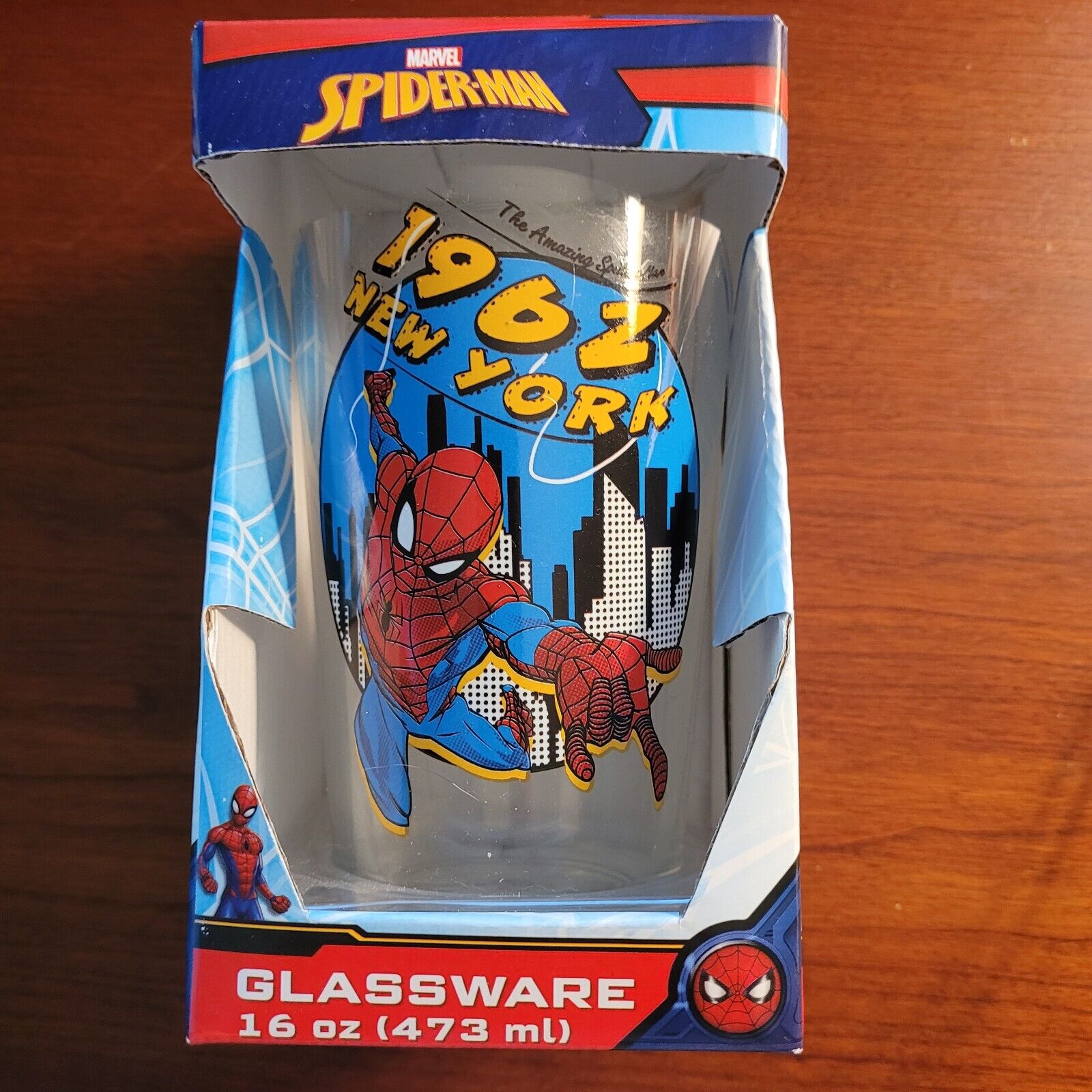 Marvel The Amazing Spiderman 1962 New York 16oz Pint Glass