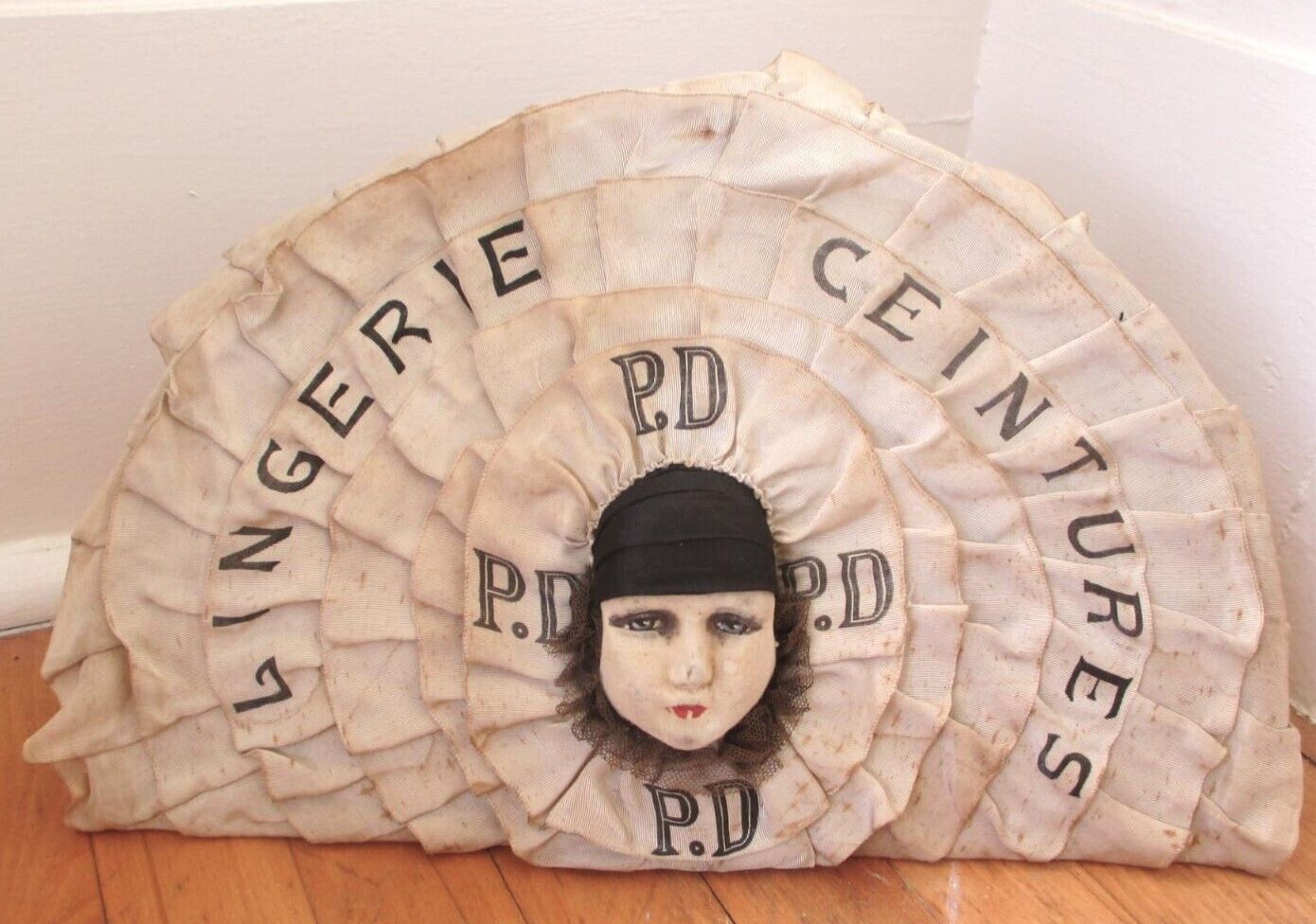 Art Deco French Lingerie 1920s Art Deco Advertising Display Sign Pierrot Clown