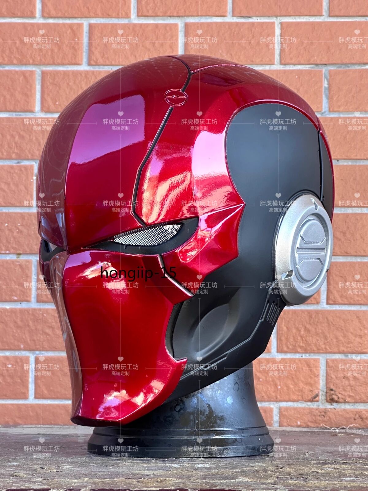Red Hood Batman Helmet Full Face Mask Handmade Cosplay Props Arkham Knight 