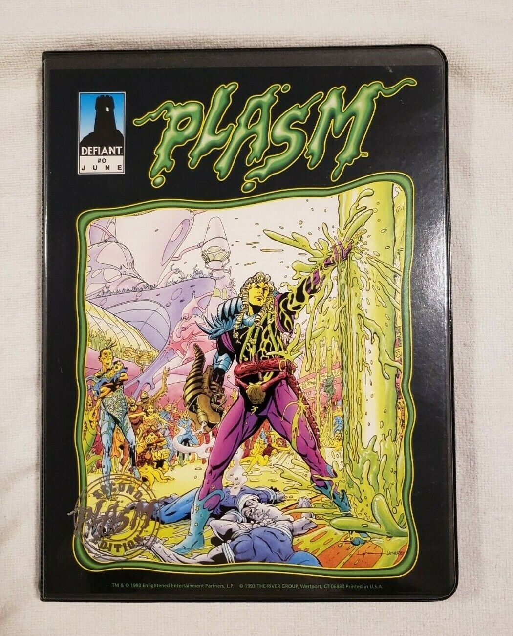 1993 Defiant Plasm Zero Second Edition Binder with 150 Card Comic Set + more