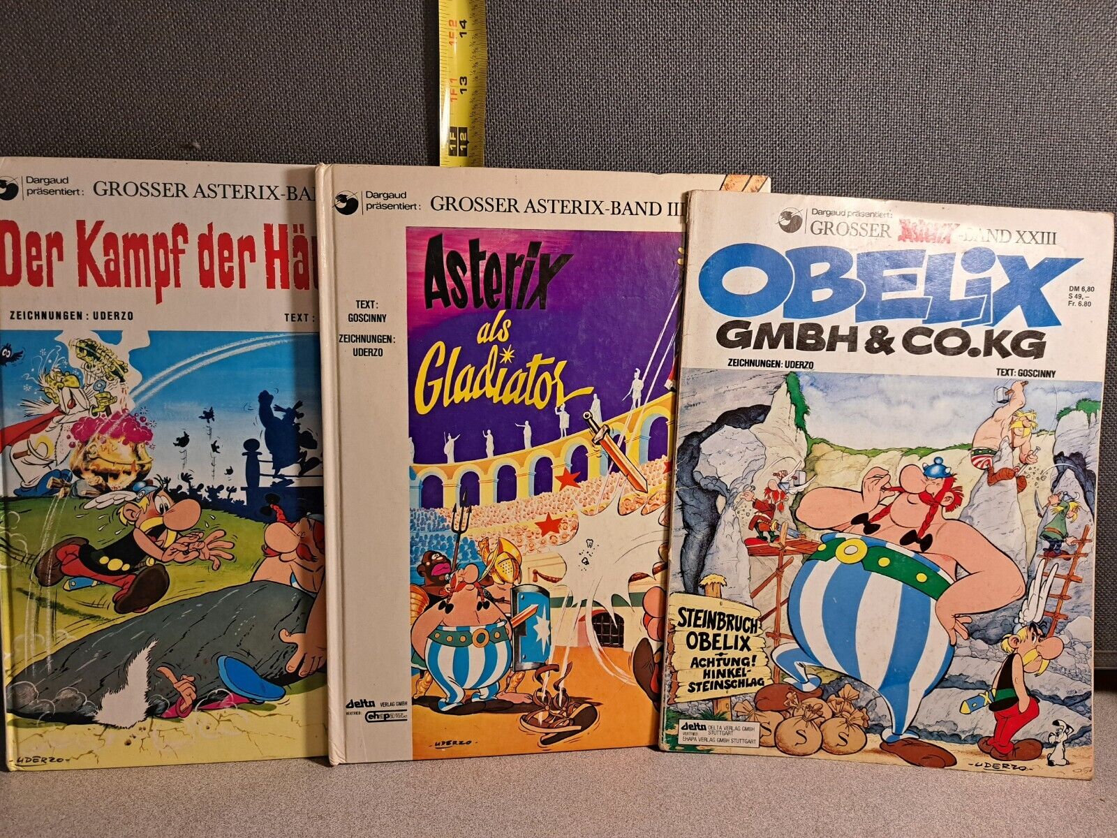 Vintage Crosser Asterix Band Uderzo Comic Books 1986-1989 #2071L105