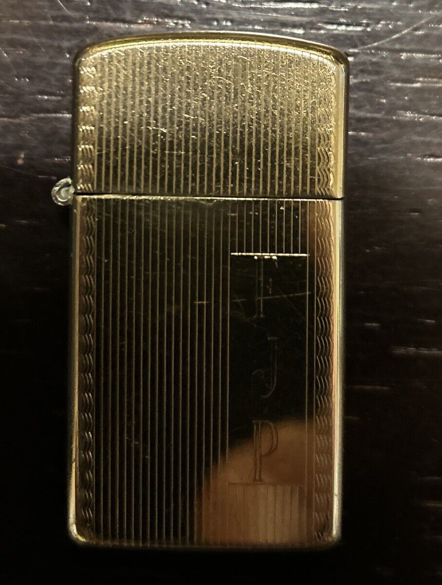 OLD Vintage 1950's Zippo 10k Gold Filled Lighter. Serviced @ Zippo 2024.engraved