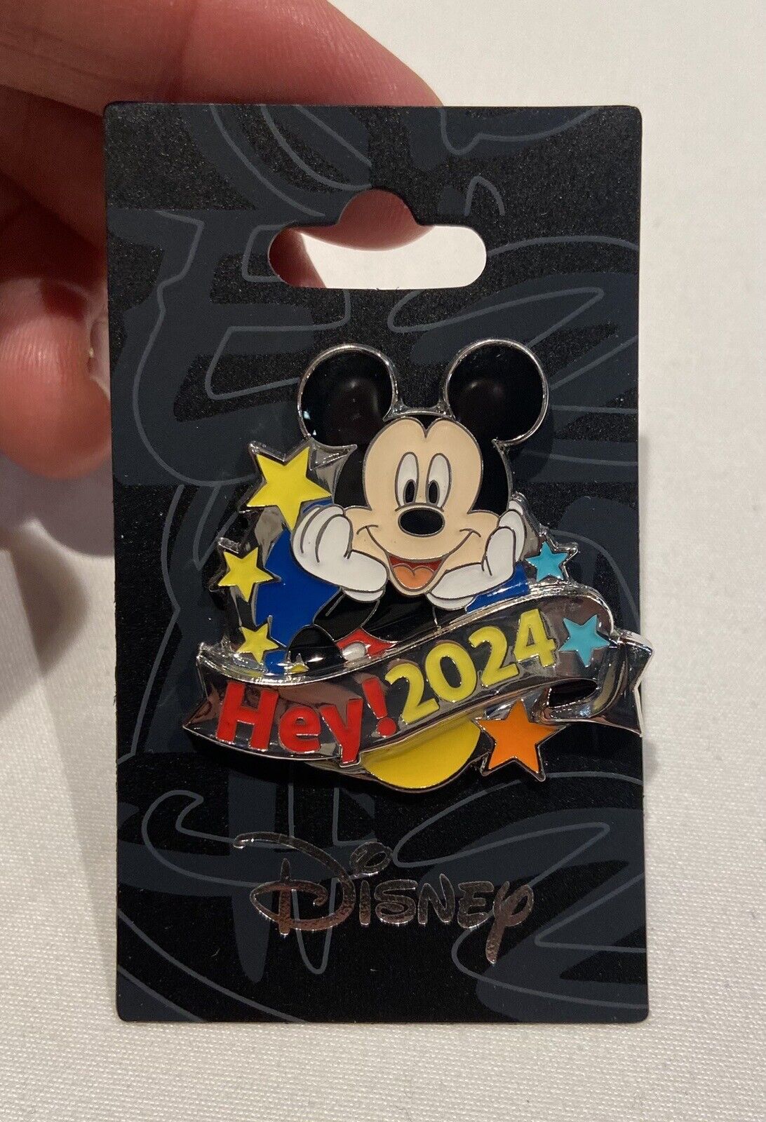 Brand New Disney “HEY 2024” Dated Mickey Pin