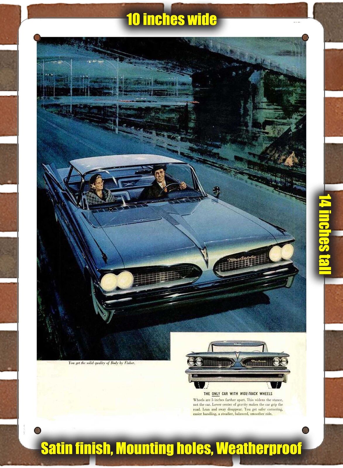 METAL SIGN - 1959 Pontiac Vintage Ad 08
