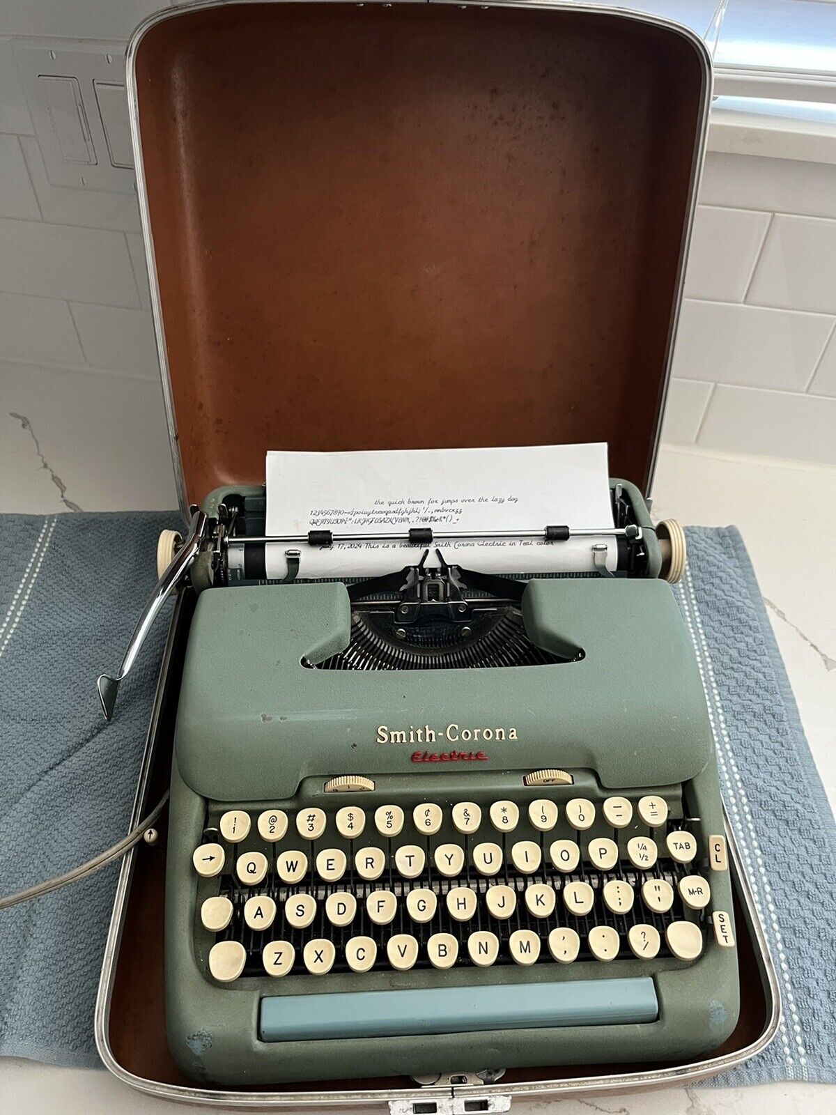 Smith Corona Electric Typewriter Cursive/Script