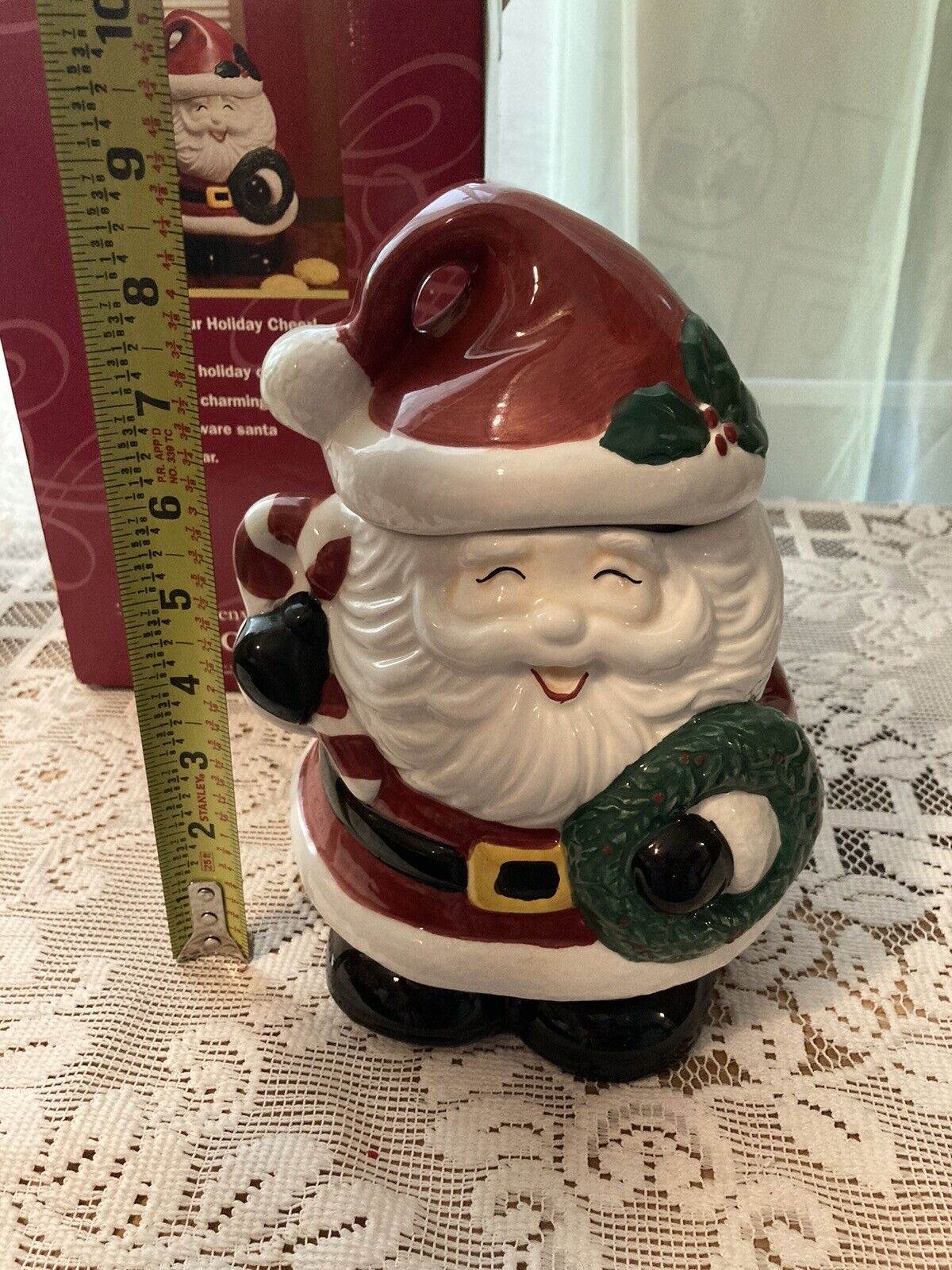 Vintage Santa Claus Cookie Jar Jay Import New In Box