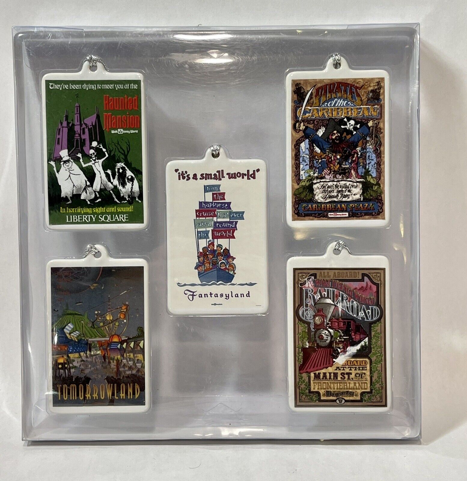 DISNEY 35th Anniversary Commemorative Ornaments Holiday Collection SET OF 5 2006