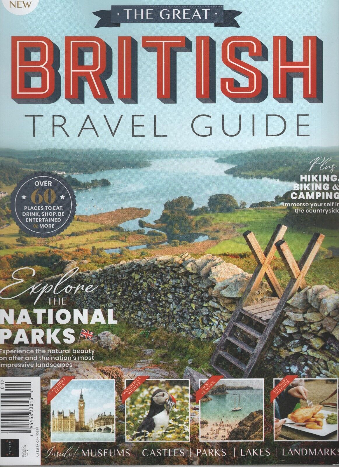 GREAT BRITISH TRAVEL GUIDE 2024 FUTURE PUB UK 1ST EDITION