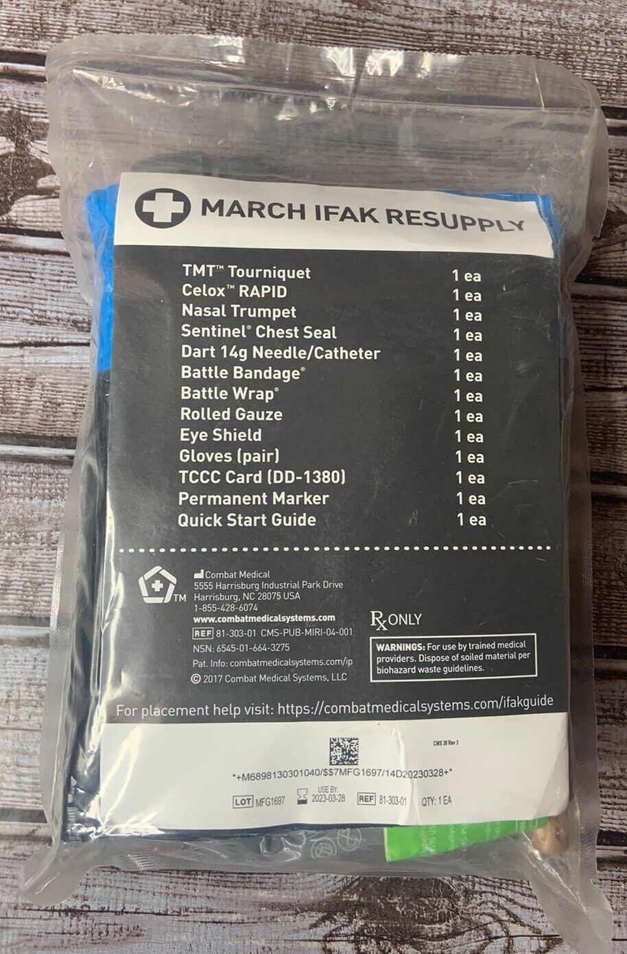 MARCH IFAK Resupply Kit Best By Dated 2023-03-28