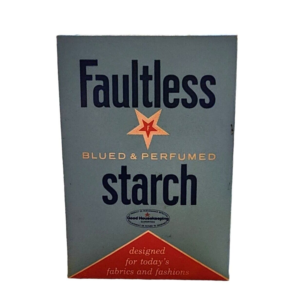 Vintage Faultless Blue & Perfumed Starch Unopened 12oz Box