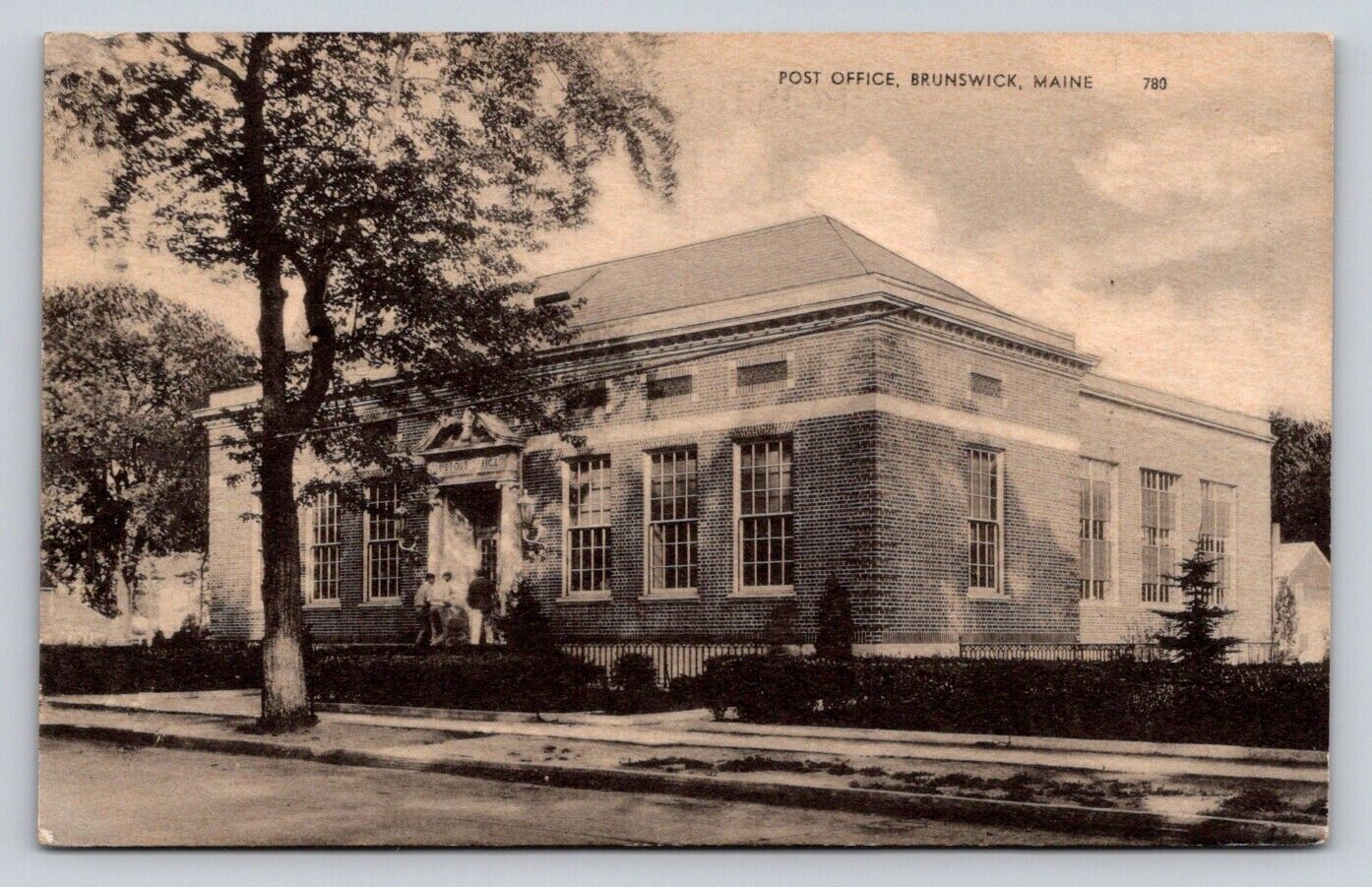 c1940 Post Office Brunswick  Maine P617