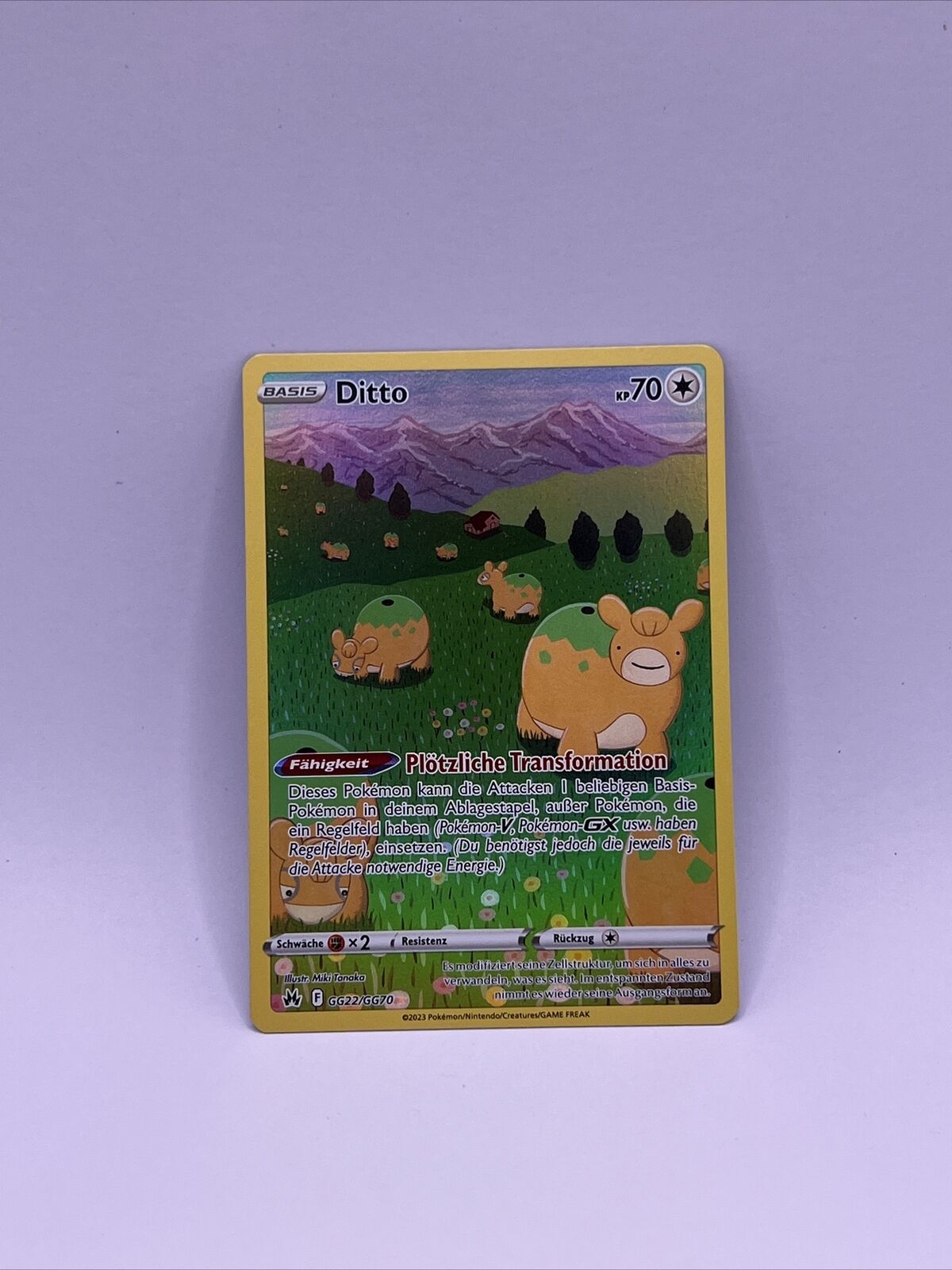 Ditto / Galar Gallery / Pokemon Map / German Zenith of the Kings GG22/GG70