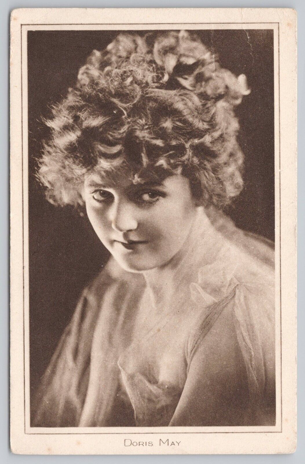 Doris May The Jailbird Western Movie Actress Antique Postcard 0731
