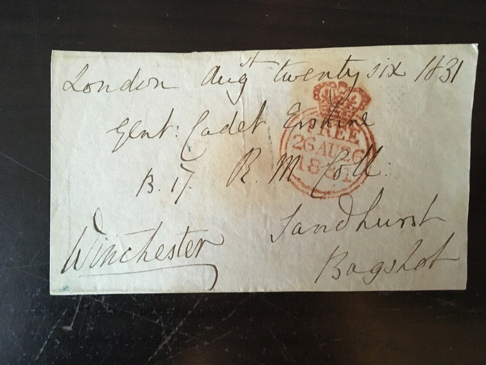 13th MARQUESS OF WINCHESTER - SOLDIER / PEER & COURTIER - SIGNED ENVELOPE FRONT