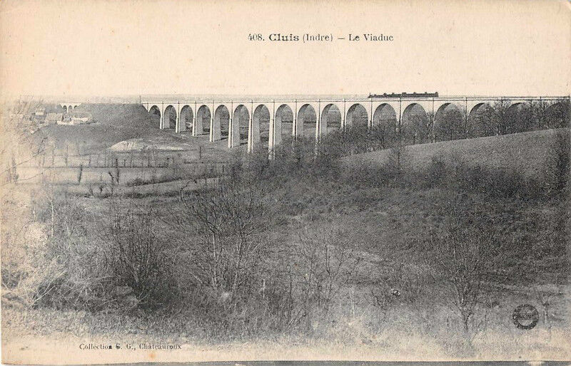 CPA 36 - CLUIS - Le Viaduc