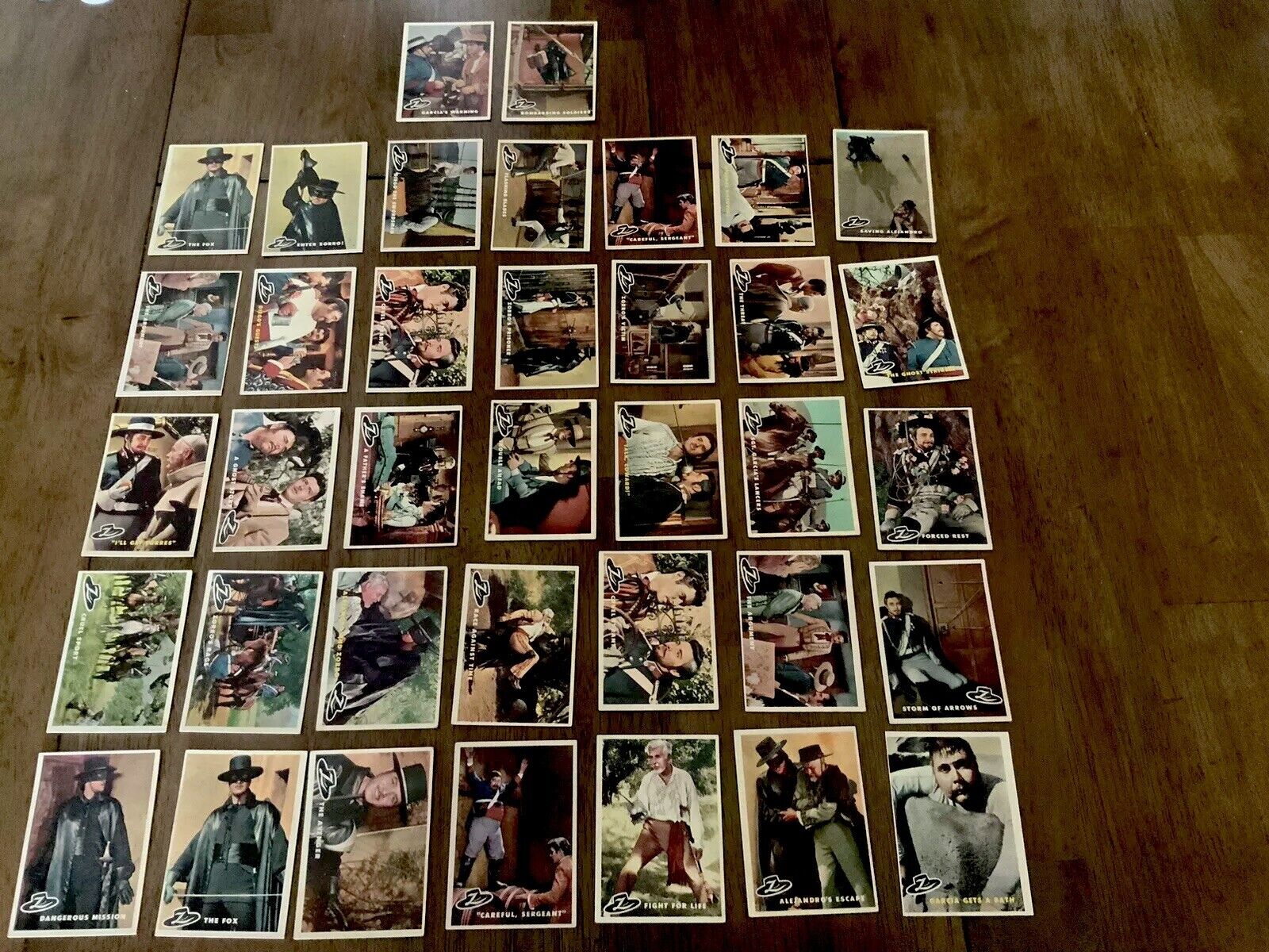 1958 Topps ZORRO Card Lot Of 37 Cards - Very Nice Condition
