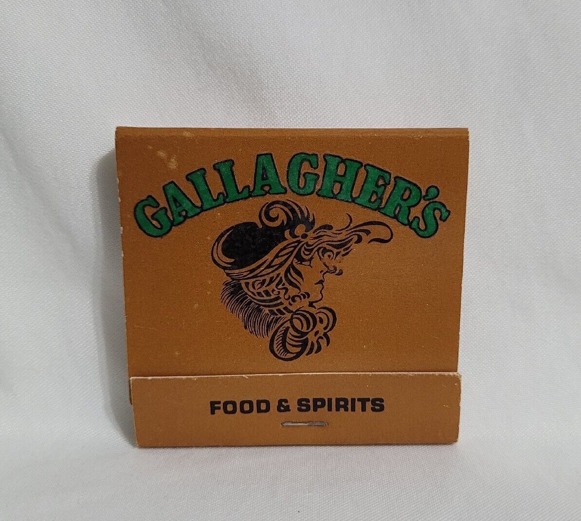 Vintage Gallagher\'s Restaurant Bar Matchbook Omaha Nebraska Advertising Full