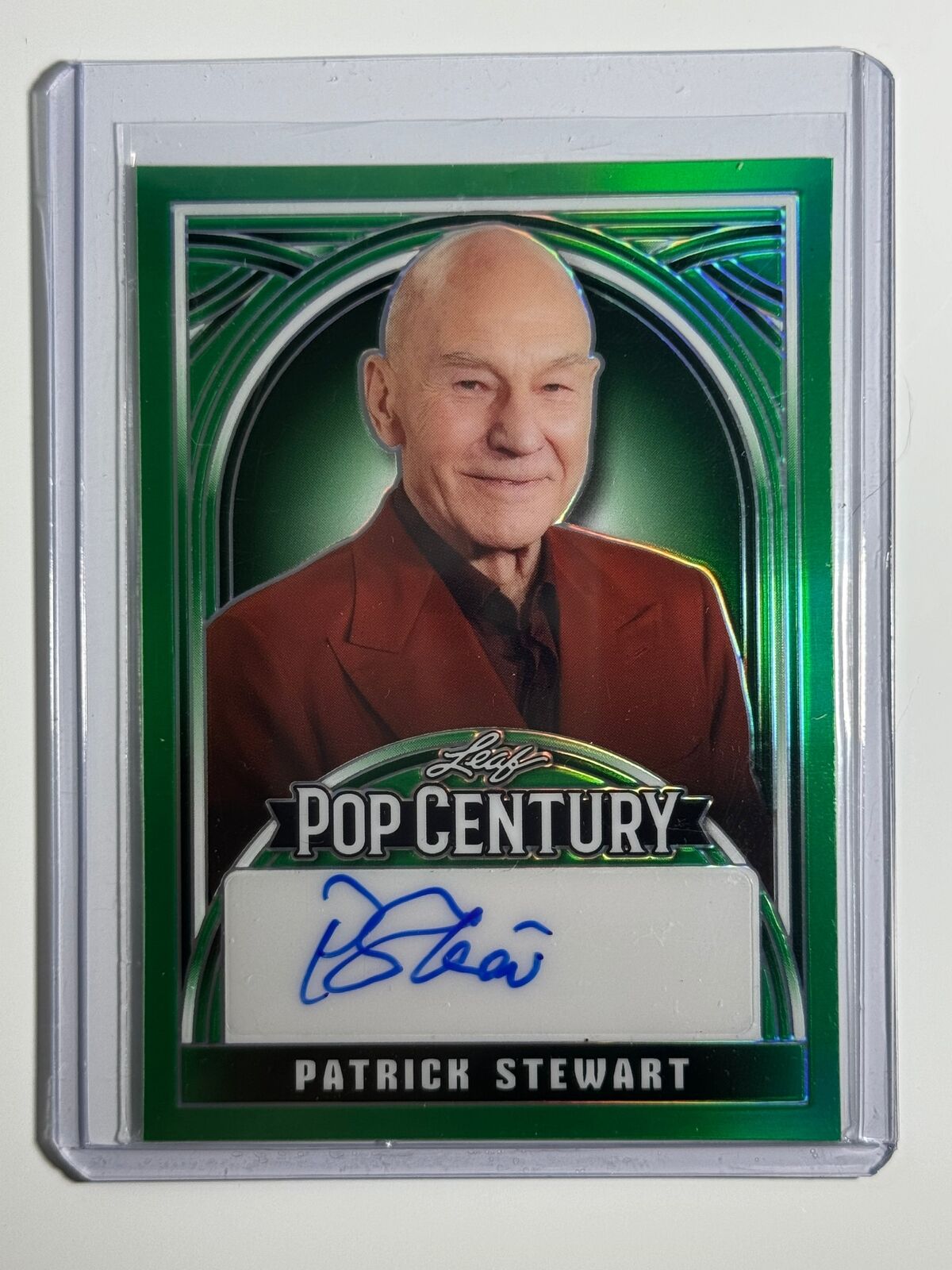2024 Leaf Pop Century Green Prism Patrick Stewart 4/4