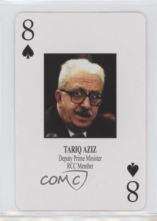 2003 CentCom Iraqi Most Wanted Playing Cards Tariq Aziz 0f8
