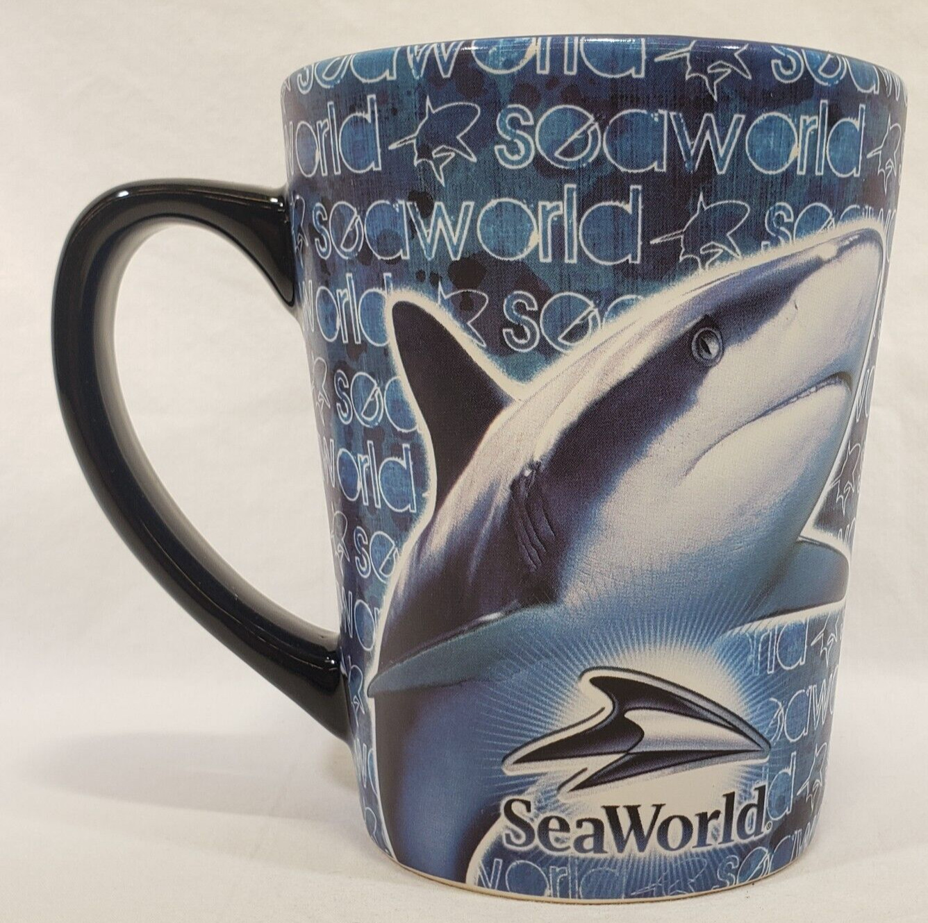 SeaWorld Parks 3D Shark Blue Ocean Souvenir Coffee Tea Mug Cup
