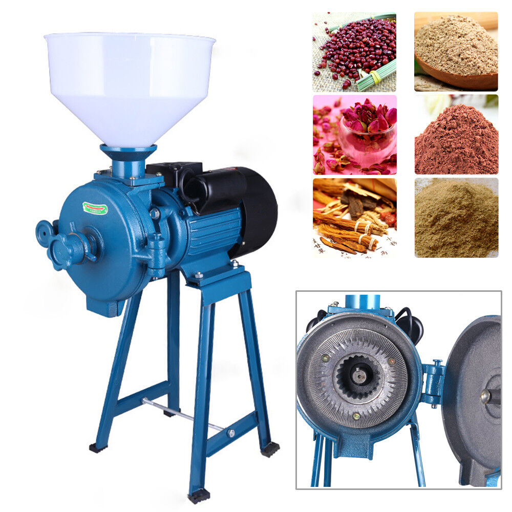 2200W Dry Electric Mill Grinder Flour Cereals Corn Grain Coffee Wheat Feed 110V