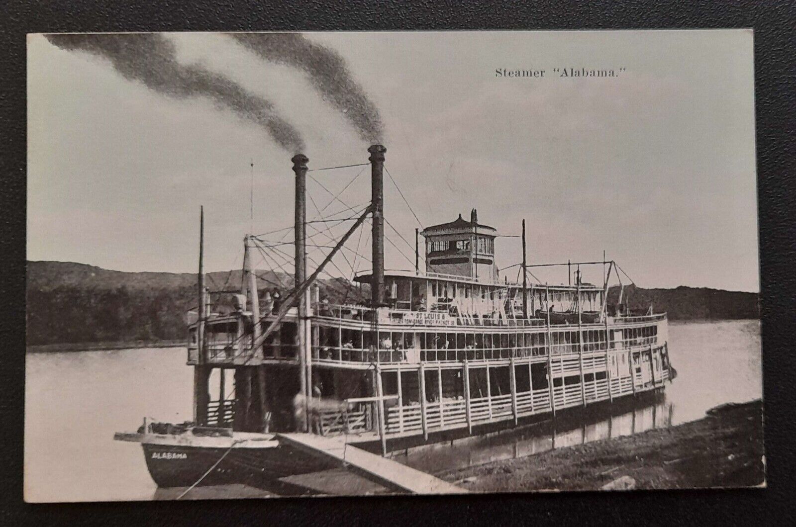 Vintage Postcard Steamboat Steamer Alabama River