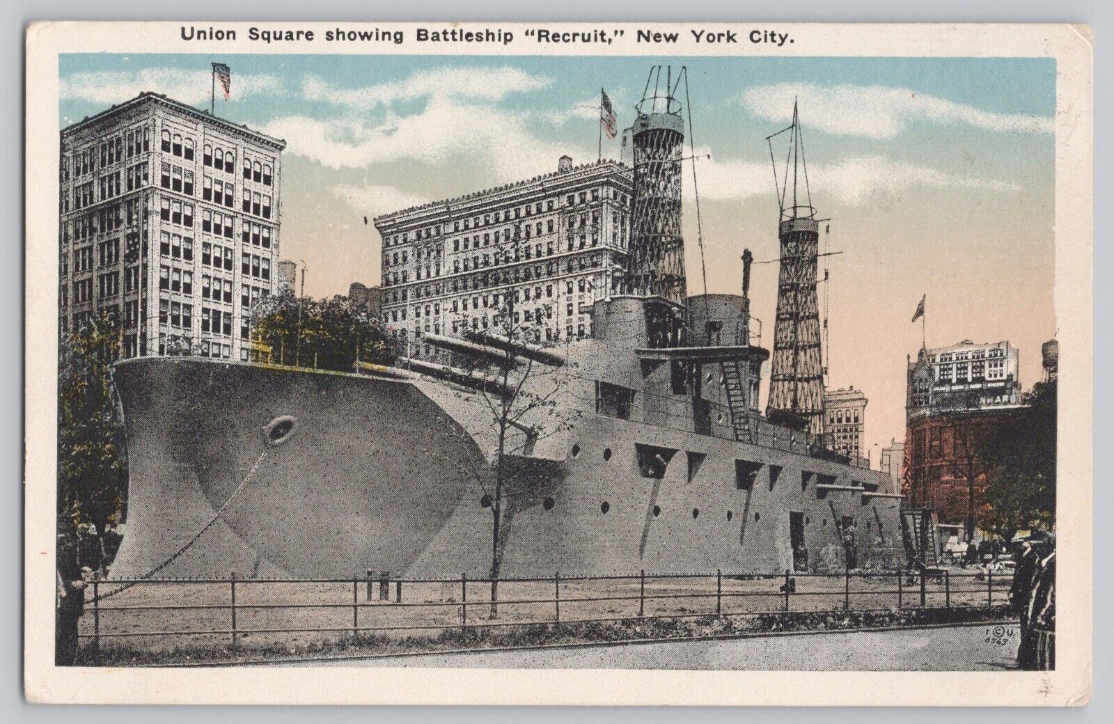 Union Square showing Battleship 