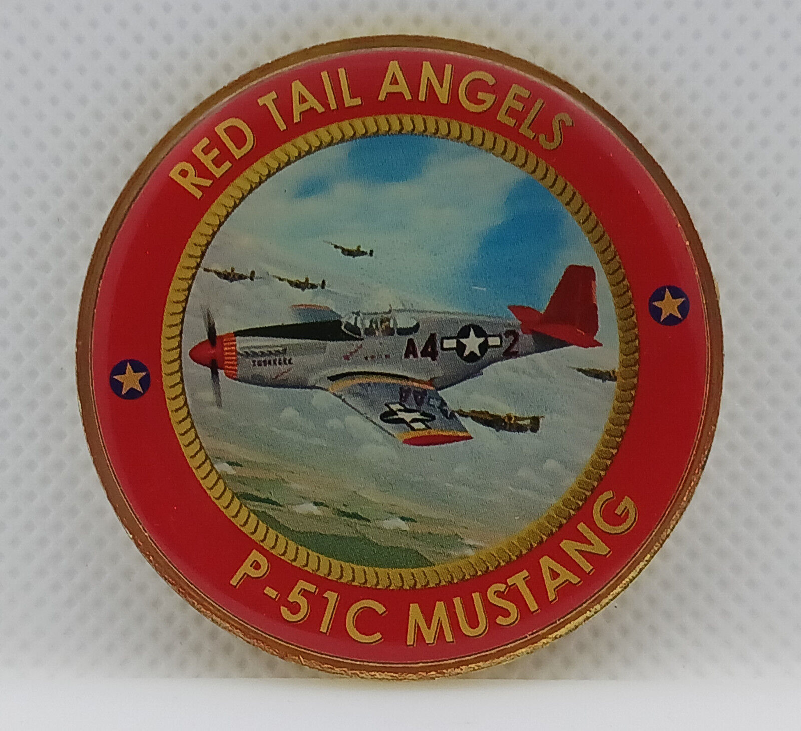 USAF Tuskegee Airmen Red Tails P-51C Mustang 2017 Coin
