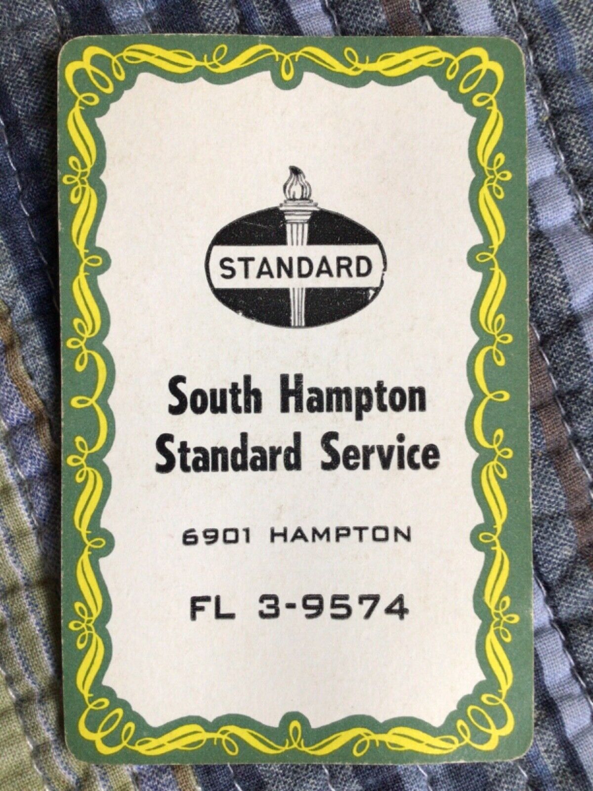 2 Standard Oil Gas Station Euchre Playing Cards South Hampton