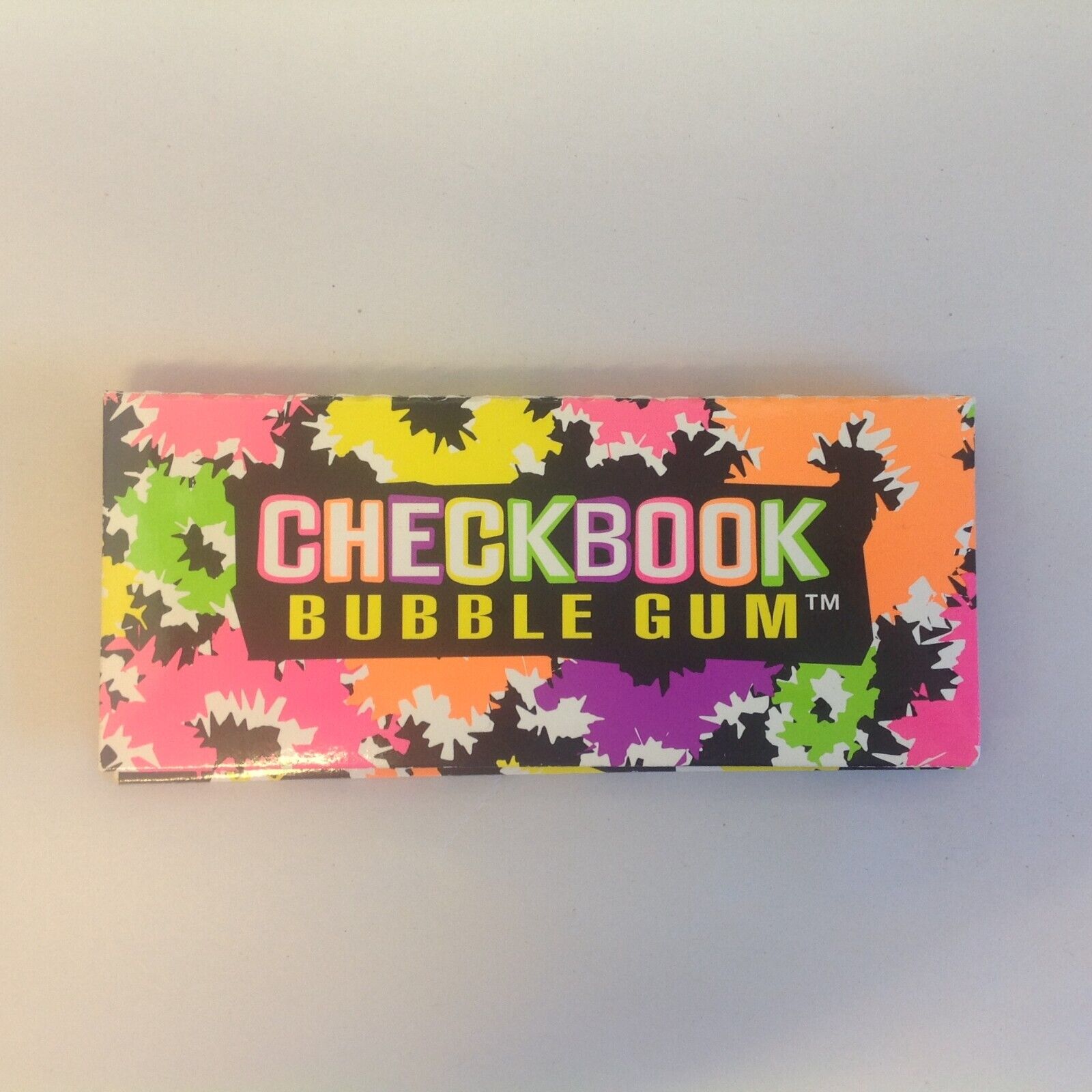 Vintage 1994 Unopened Amurol Confections Checkbook Bubble Gum Candy Container