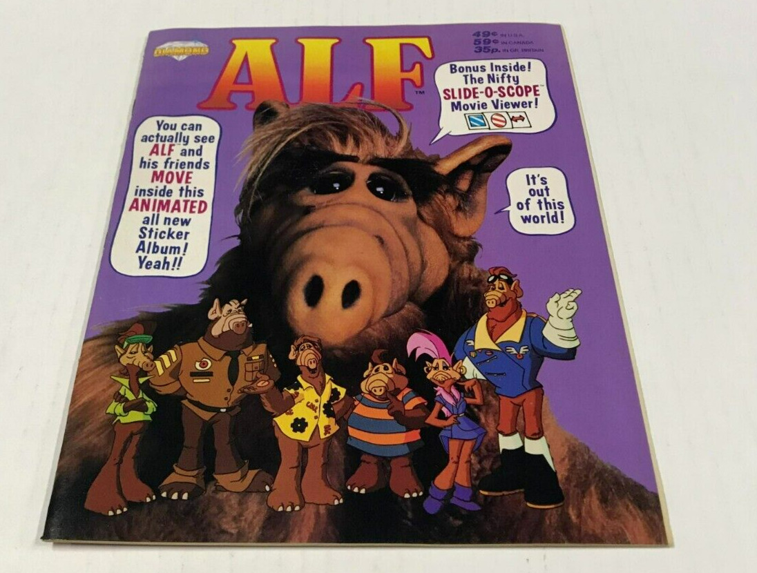 Vintage 1987 Alf - Diamond Sticker Album Collection Book
