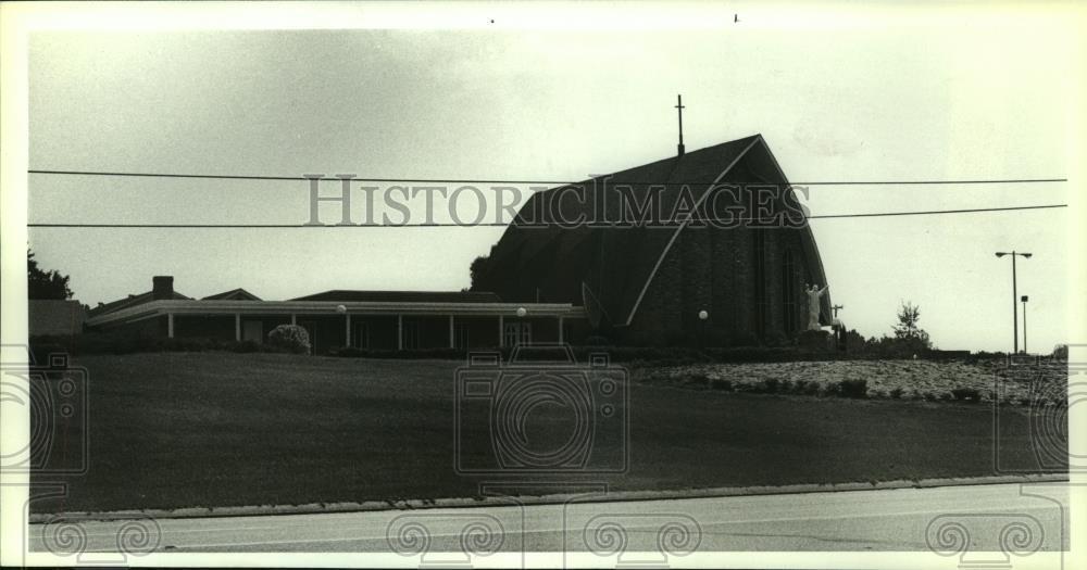 1986 Press Photo Sacred Heart Church in Grove Hill, Alabama - amra00374