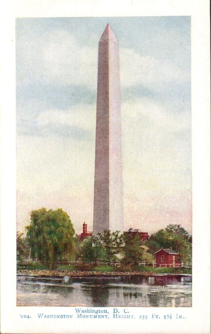 Postcard - Washington Monument, Washington, DC Undivided Back  0509