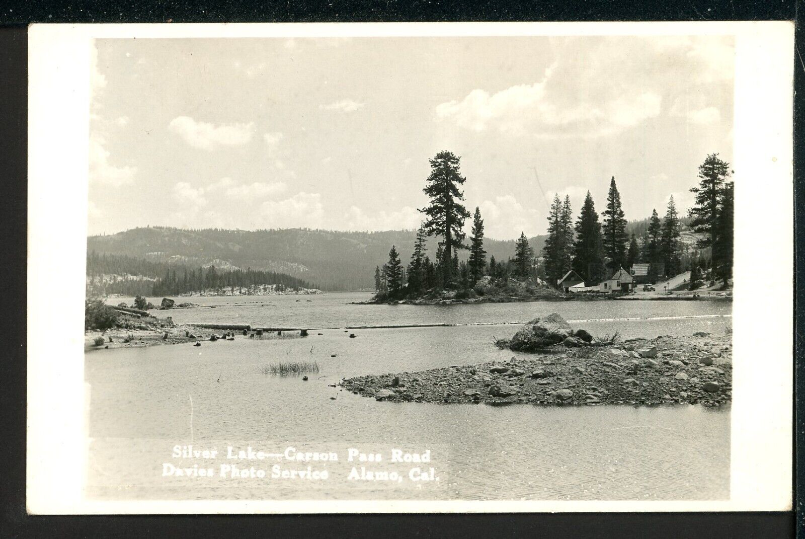 RPPC Alamo California Silver Lake Carson Pass Road Vintage Photo Postcard