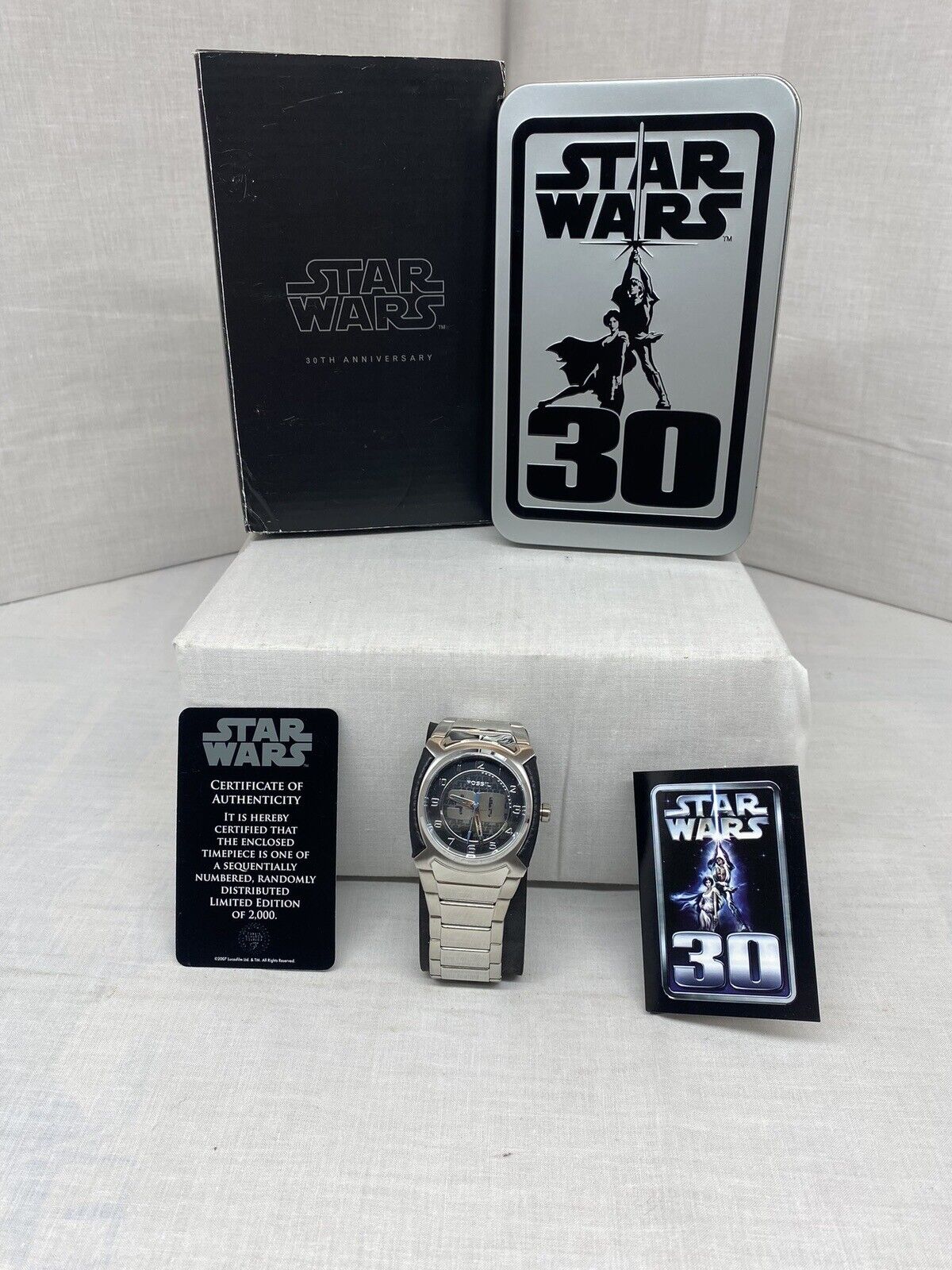 Star Wars Fossil Watch 30th Anniversary Limited Edition #531/2000.
