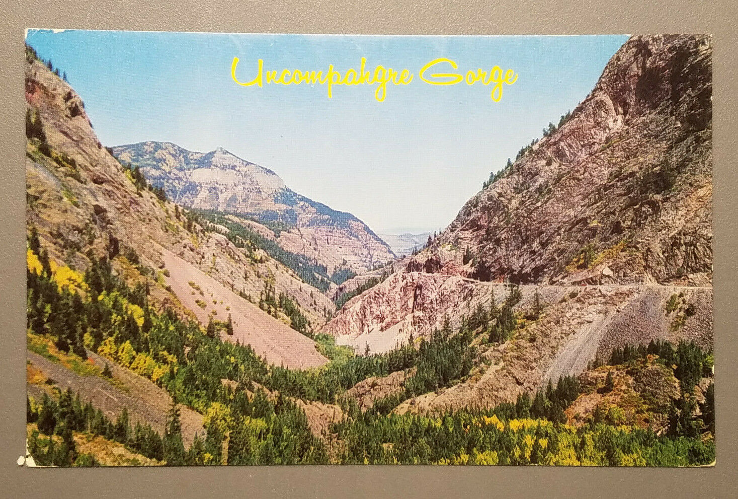 Uncompahgre Gorge Colorado Postcard
