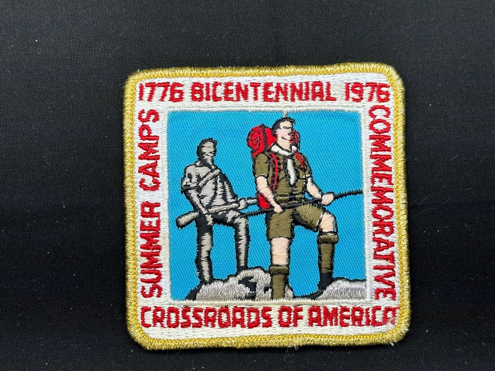 1976 Camp Patch Crossroads of America Council Boy Scouts of America BSA