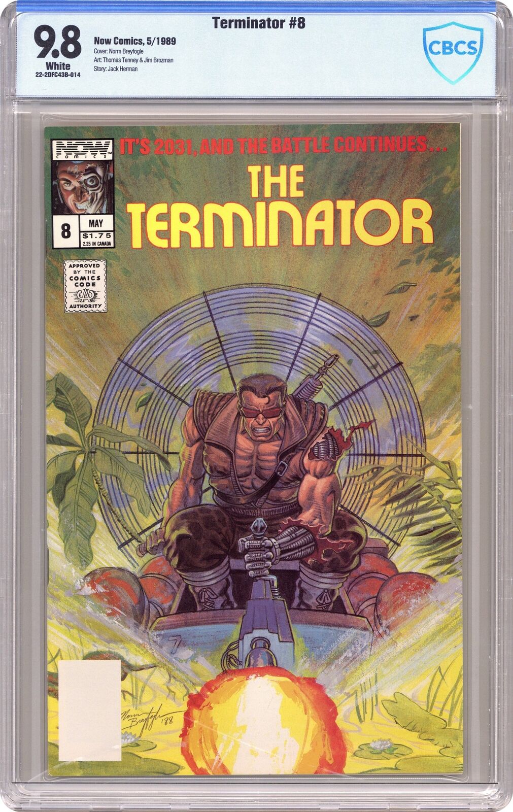 Terminator #8 CBCS 9.8 1989 22-2DFC43B-014