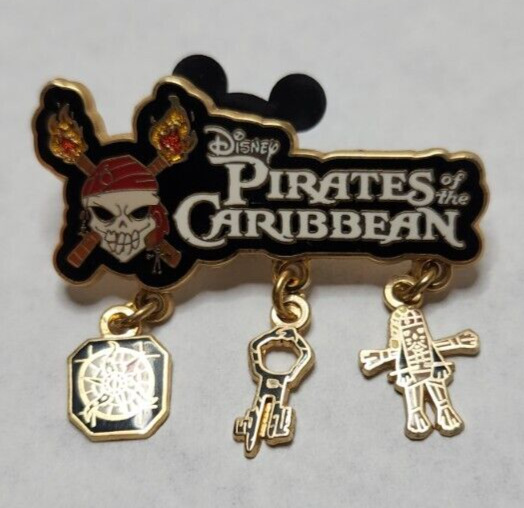 Disney Pirates of the Caribbean Multi-Dangle Charms Animated Pin