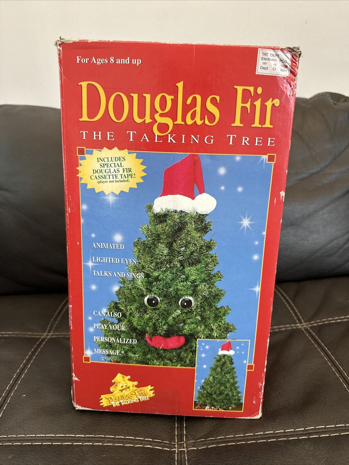 Vintage 1997 DANCING DOUGLAS FIR Talking12” Christmas Tree GEMMY Parts Or Repair