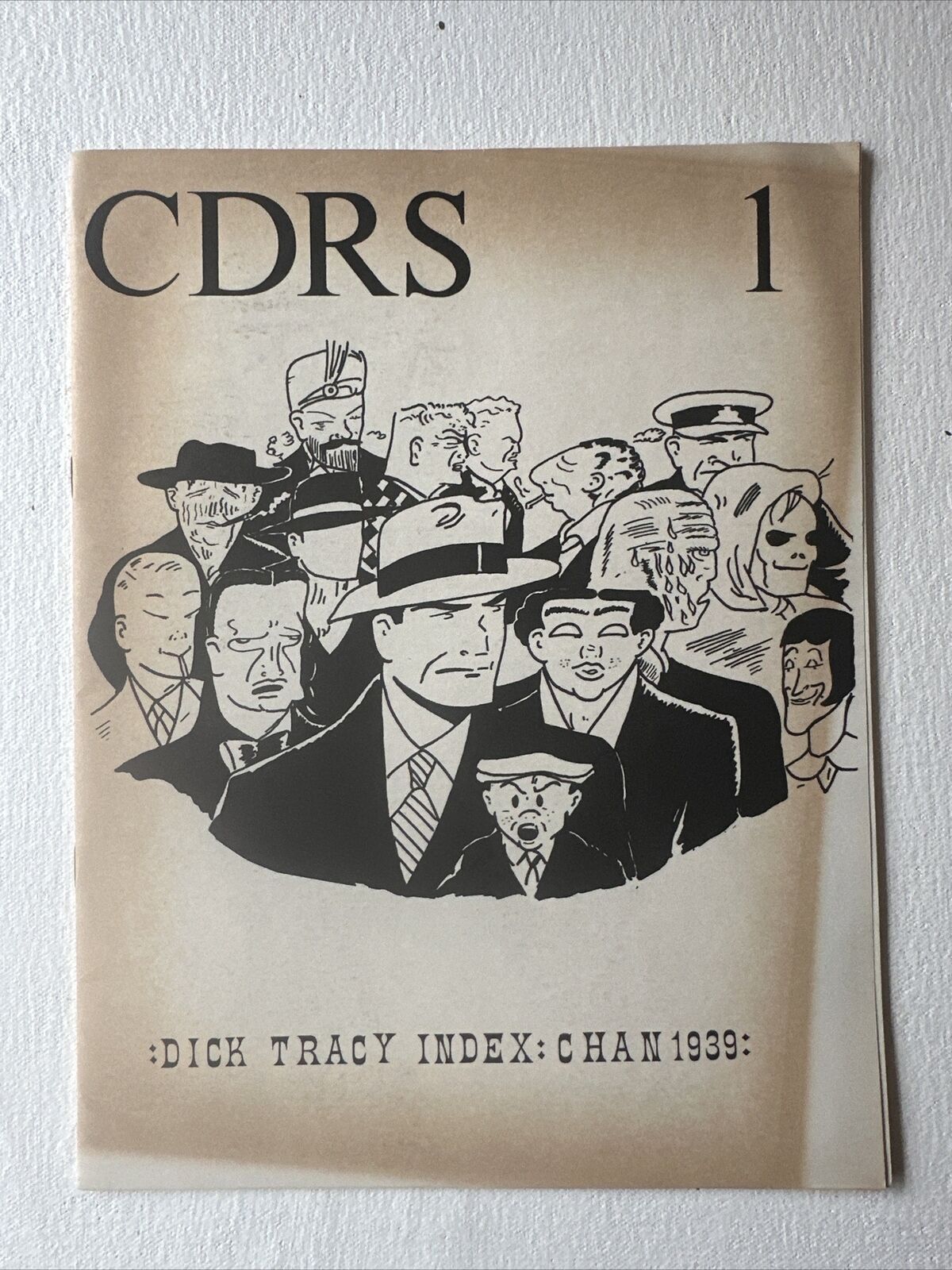 CDRS 1 Comic Detective Research Society DICK TRACY HTF F/ VF- 1971