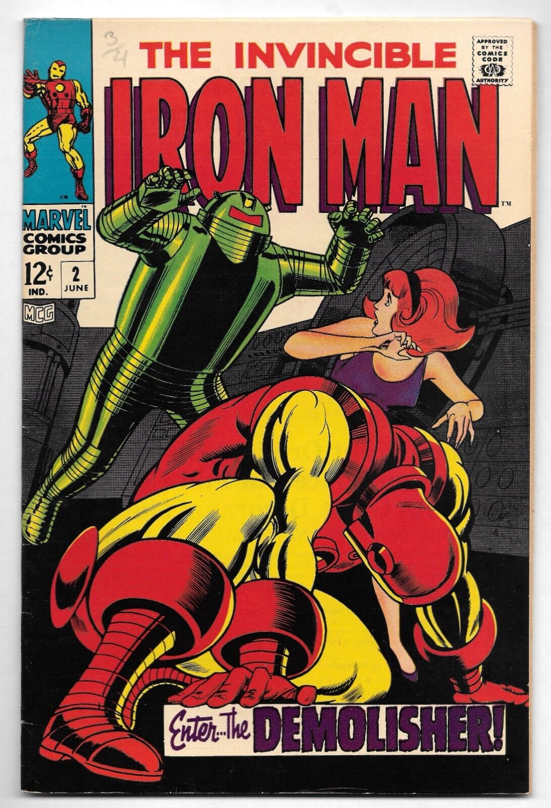 #2 Iron Man 1968 FN+ Comic 1st and Only App of Demolisher