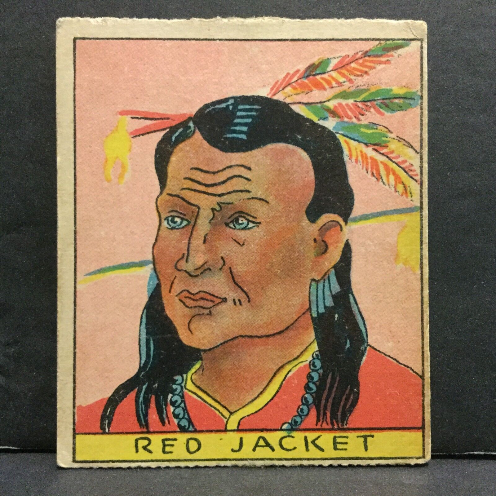 1930\'s R128-2 Western Strip Card #247 Red Jacket Sku1035M