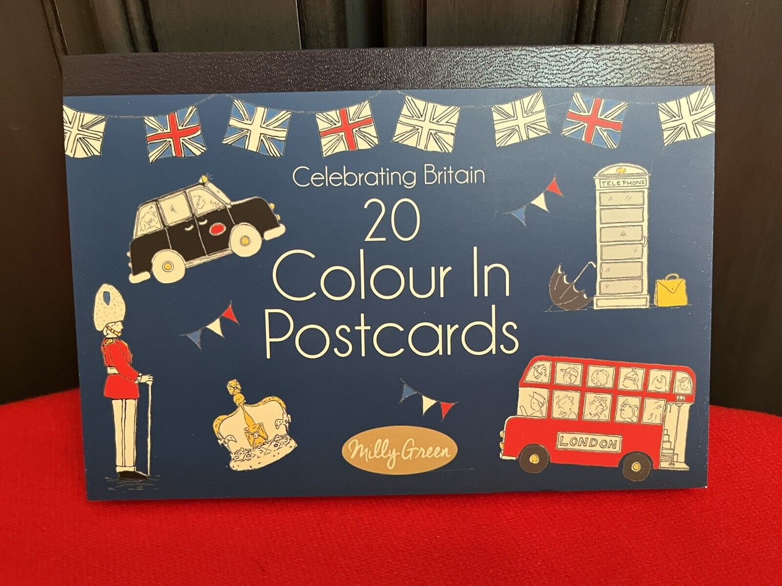 MILLY GREEN Celebrating BRITAIN 20 Color Coloring Cards POSTCARDS  NEW 