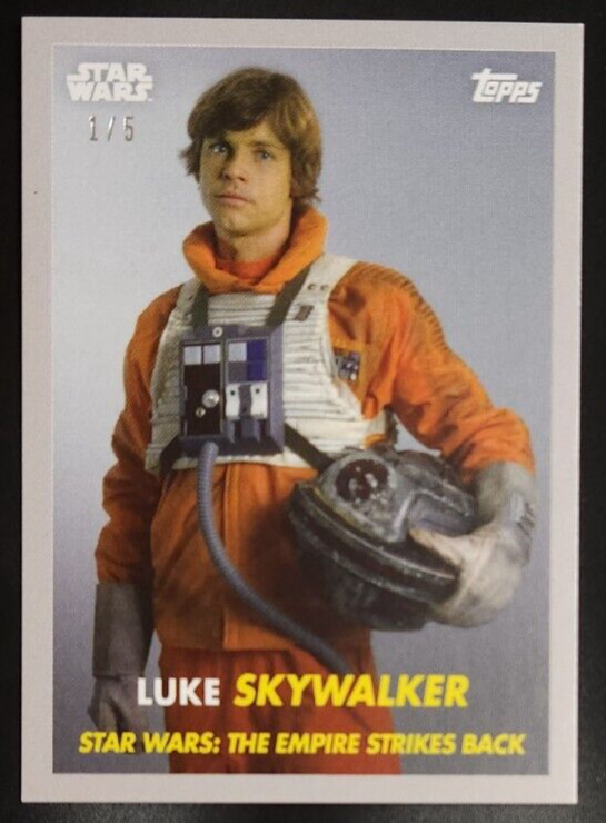 Luke Skywalker 2024 Topps Throwback Thursday Star Wars #65 Silver /5 TBT