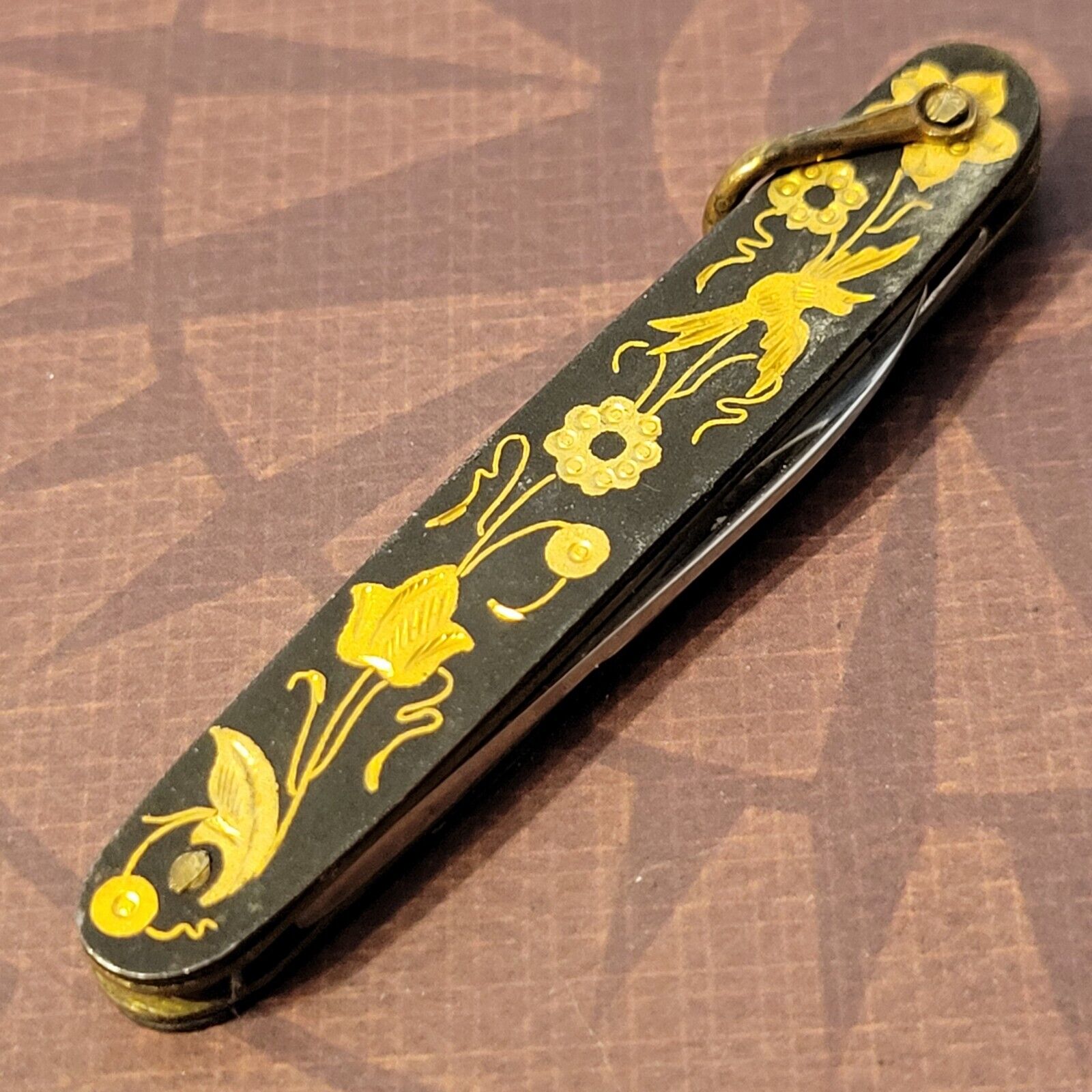 Iher Knife Made In Spain Gents Two Blade Pen Vintage Folder